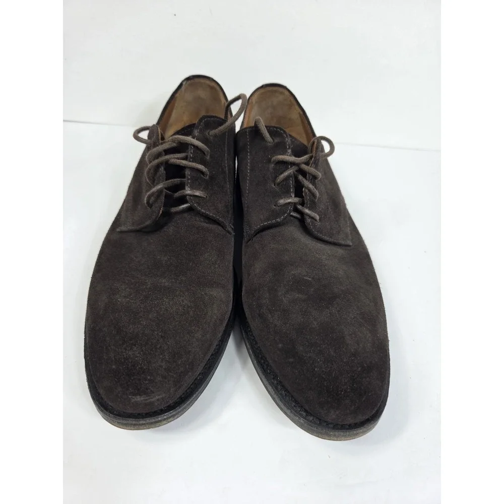 AQUATALIA Made In Italy Oxfords Brown Suede Shoes Size 8 Men